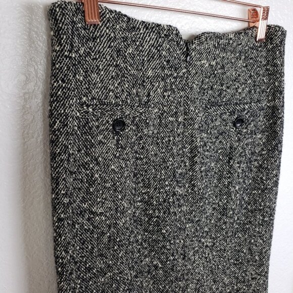 GERARD DAREL France Tweed Boucle Wool Pencil Skirt size 38 US 6 Career Office - Picture 8 of 10